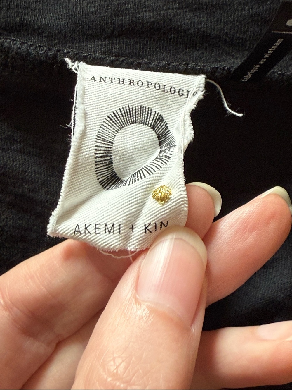 Anthropologie Akemi + Kin Decker Square Neck Balloon Sleeve Top Black Small - Picture 9 of 14